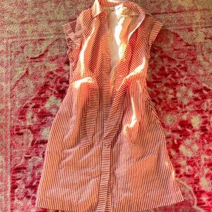 Vineyard Vines Red and White Seersucker Dress